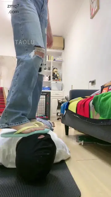 人字拖狂抽贱奴的脸 踩踏 用脚踢踹